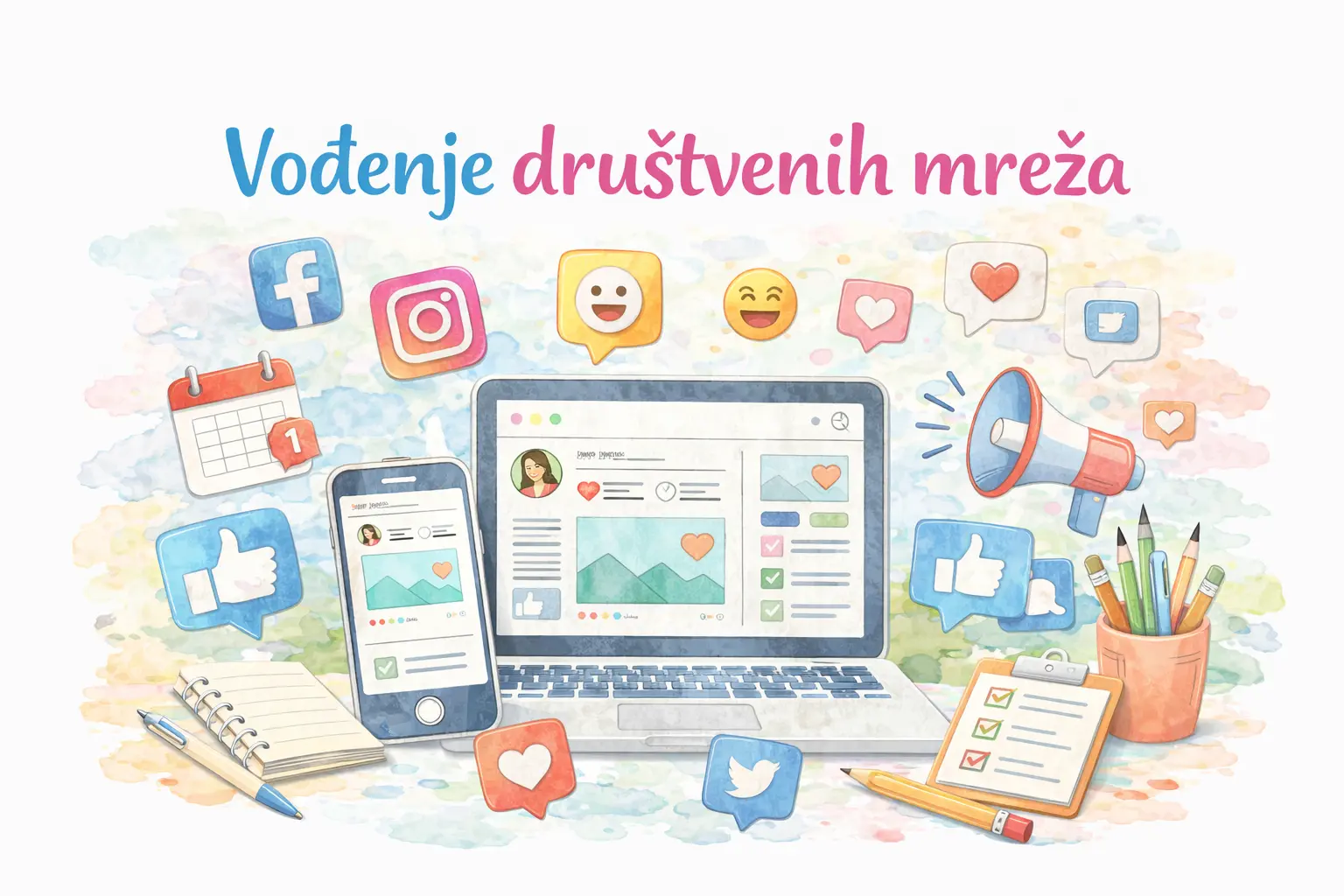 Vođenje društvenih mreža – cene i paketi za male biznise u 2026.